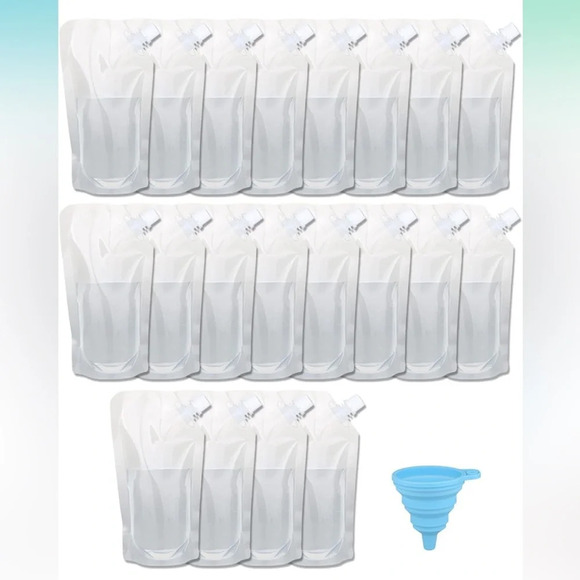 20 Pcs Flasks,  Cruise Pouch Reusable, new in bag - Picture 1 of 4